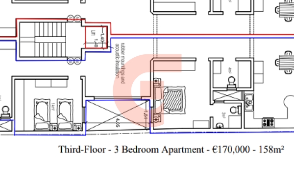 Apartment 3 Bedroom - third Floor