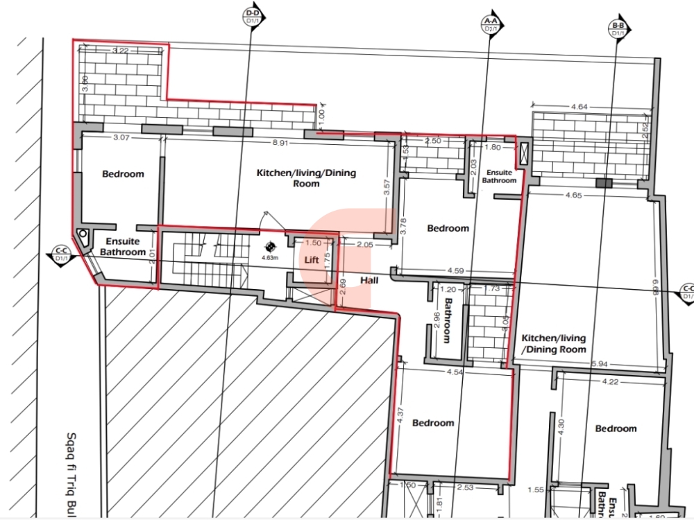 First Floor Apt 2B